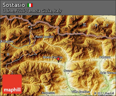 Physical Map of Sostasio