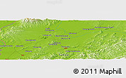 Physical Panoramic Map of the area around 46° 26' 14" N, 134° 22' 30" E