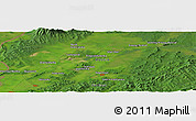 Satellite Panoramic Map of the area around 46° 26' 14" N, 134° 22' 30" E