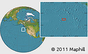 Satellite Location Map of the area around 46° 26' 14" N, 134° 13' 29" W
