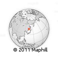 Outline Map of the Area around 46° 26' 14" N, 135° 13' 29" E, rectangular outline