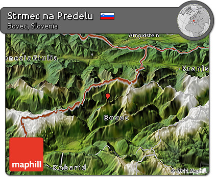 Satellite 3D Map of Strmec Na Predelu