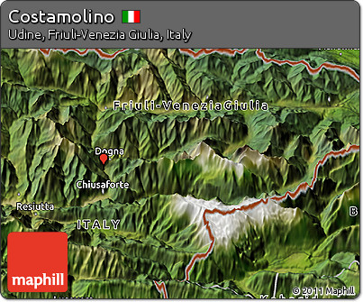 Satellite 3D Map of Costamolino