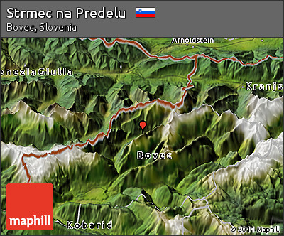 Satellite 3D Map of Strmec Na Predelu