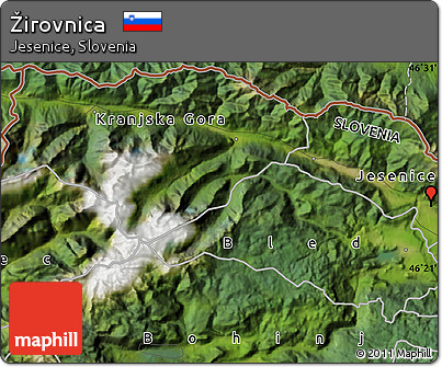Satellite Map of Žirovnica