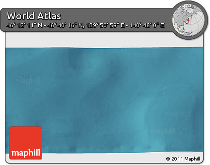 Satellite 3D Map of the Area around 46° 26' 14" N, 140° 19' 29" E