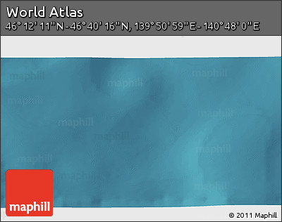 Satellite 3D Map of the Area around 46° 26' 14" N, 140° 19' 29" E