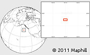Blank Location Map of the area around 46° 26' 14" N, 140° 10' 30" W