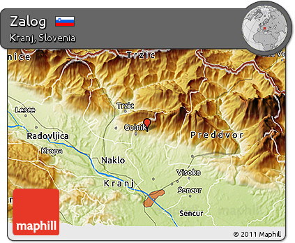 Physical 3D Map of Zalog