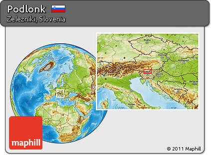 Physical Location Map of Podlonk