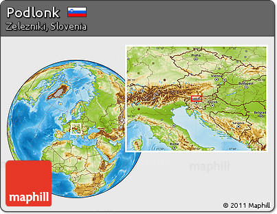 Physical Location Map of Podlonk