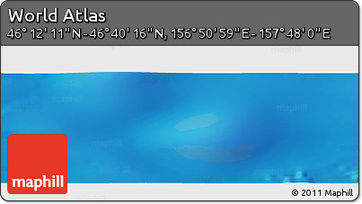 Physical Panoramic Map of the Area around 46° 26' 14" N, 157° 19' 29" E