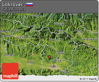 Satellite 3D Map of Lokrovec