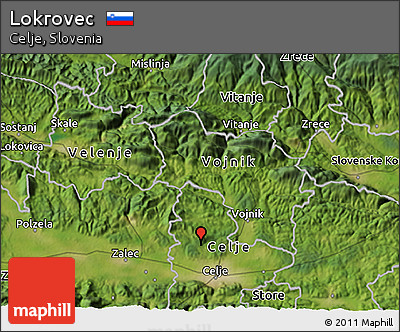 Satellite 3D Map of Lokrovec