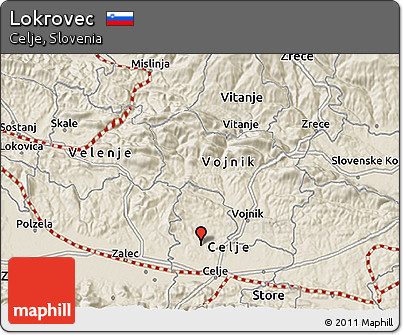 Shaded Relief 3D Map of Lokrovec