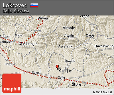 Shaded Relief 3D Map of Lokrovec