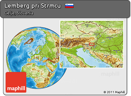 Physical Location Map of Lemberg Pri Strmcu