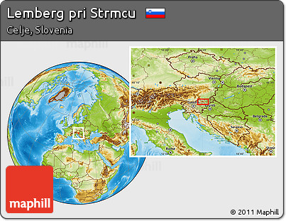 Physical Location Map of Lemberg Pri Strmcu
