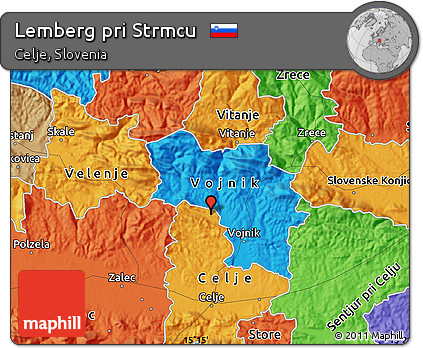 Political Map of Lemberg Pri Strmcu