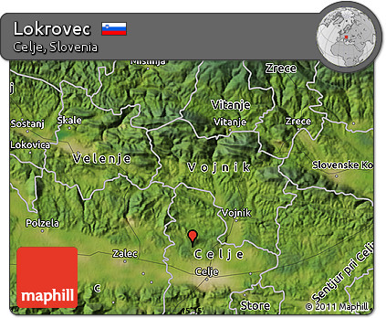 Satellite Map of Lokrovec
