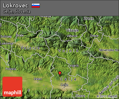 Satellite Map of Lokrovec