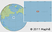 Savanna Style Location Map of the area around 46° 26' 14" N, 170° 55' 30" E