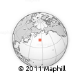 Outline Map of the Area around 46° 26' 14" N, 174° 19' 29" E, rectangular outline