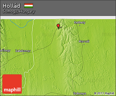 Physical 3D Map of Hollád