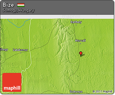 Physical 3D Map of Bize