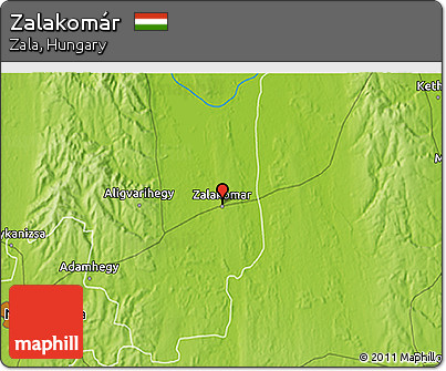 Physical 3D Map of Zalakomár
