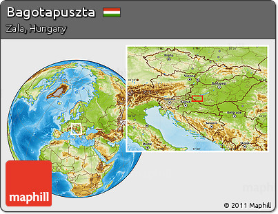 Physical Location Map of Bagotapuszta