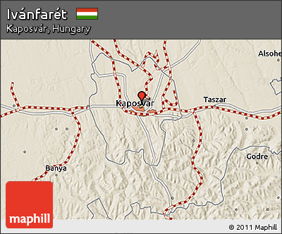 Shaded Relief 3D Map of Ivánfarét