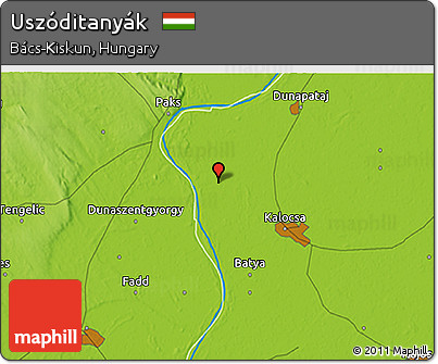 Physical 3D Map of Uszóditanyák