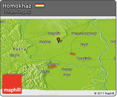 Physical Panoramic Map of Homokház