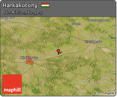 Satellite 3D Map of Harkakötöny