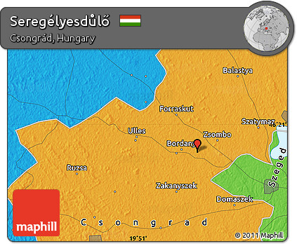 Political Map of Seregélyesdůlő