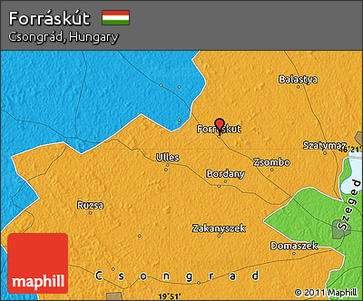 Political Map of Forráskút