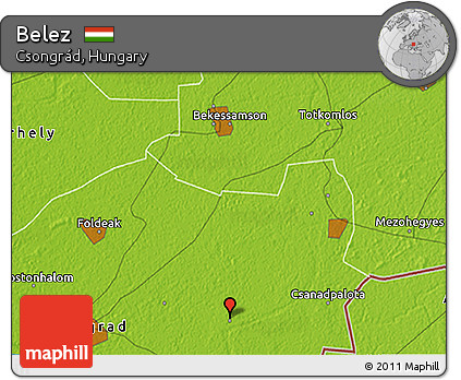 Physical 3D Map of Belez