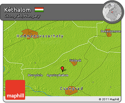 Physical 3D Map of Kéthalom