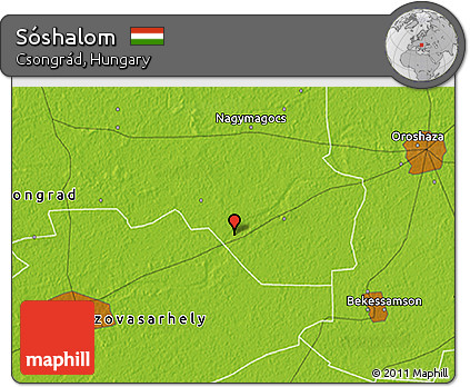 Physical 3D Map of Sóshalom
