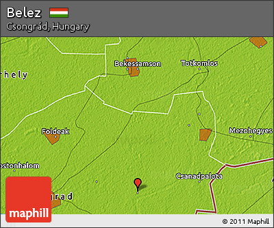 Physical 3D Map of Belez