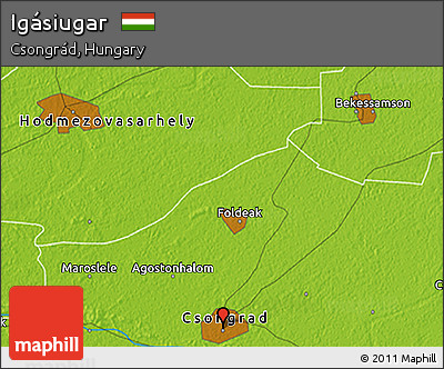 Physical 3D Map of Igásiugar