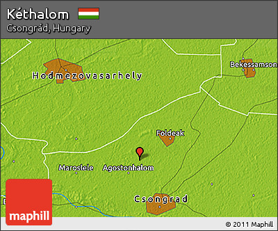Physical 3D Map of Kéthalom