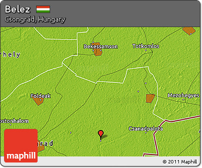 Physical 3D Map of Belez