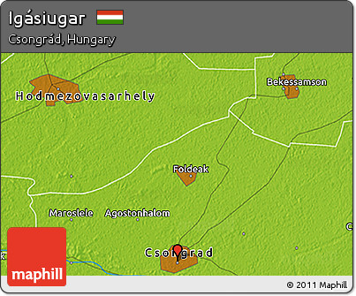 Physical 3D Map of Igásiugar