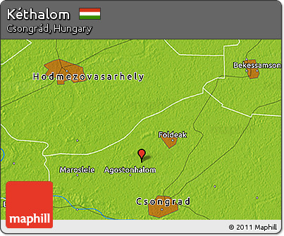 Physical 3D Map of Kéthalom
