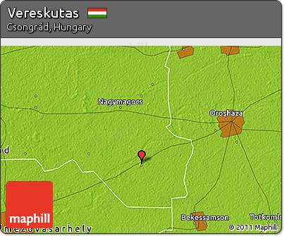 Physical 3D Map of Vereskutas