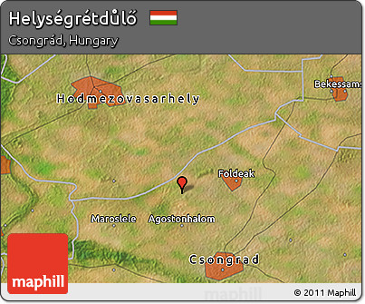 Satellite 3D Map of Helységrétdůlő