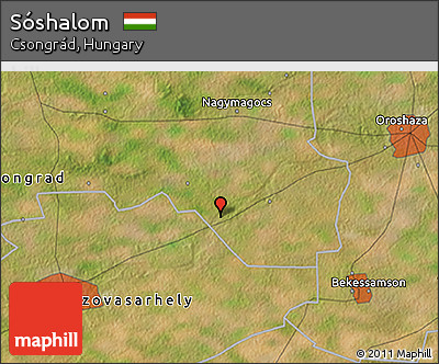 Satellite 3D Map of Sóshalom