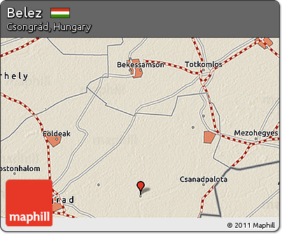 Shaded Relief 3D Map of Belez
